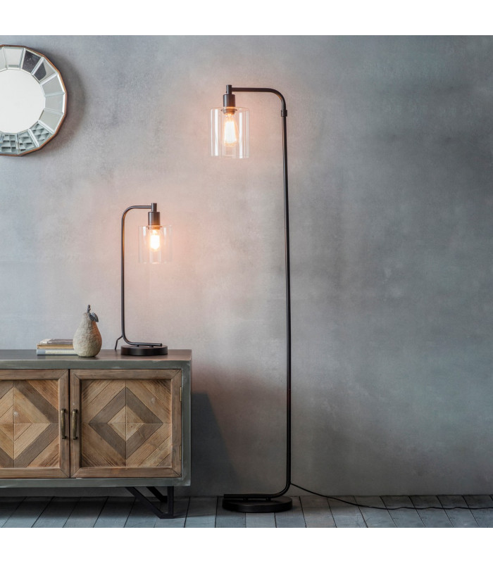 Toledo Complete Table Lamp Matt Black-2