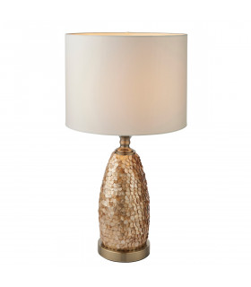 Dahlia Table Lamp Capiz Detail