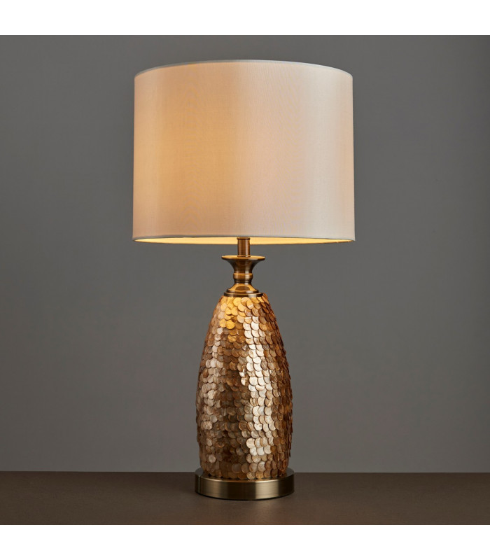 Dahlia Table Lamp Capiz Detail-1