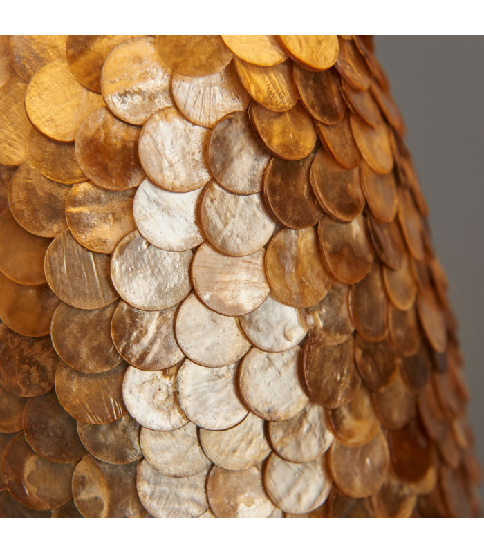 Dahlia Table Lamp Capiz Detail-4