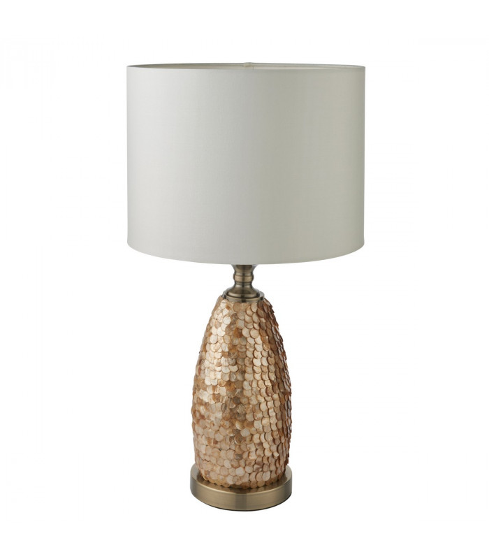 Dahlia Table Lamp Capiz Detail-5