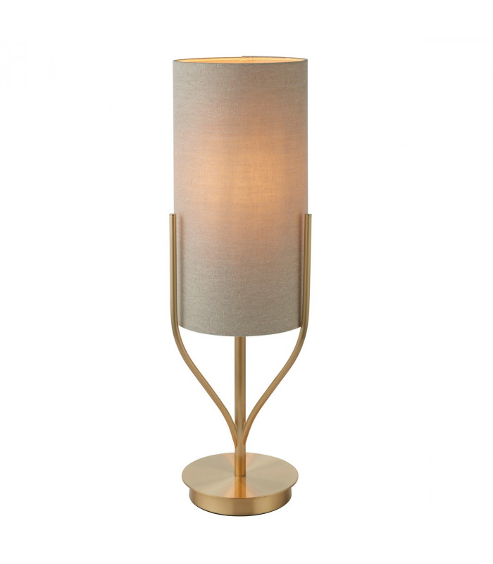 Fraser Base & Shade Table Lamp Satin Brass Plate