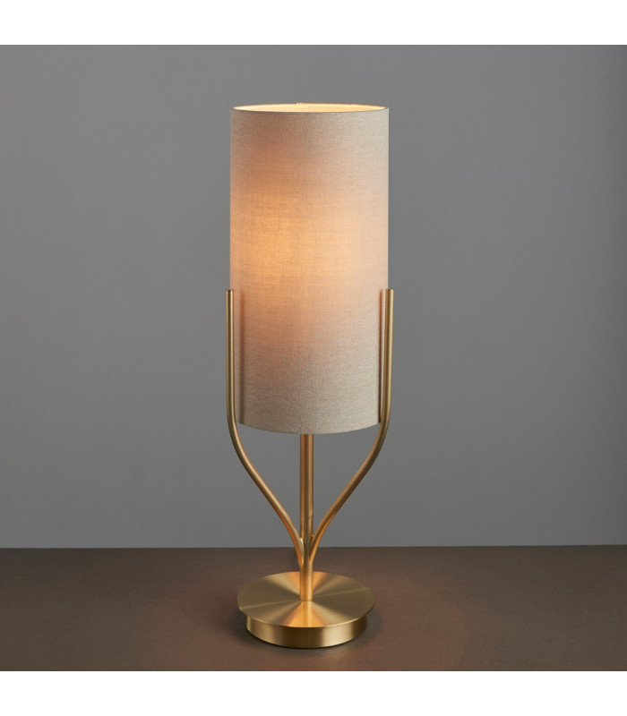 Fraser Base & Shade Table Lamp Satin Brass Plate-4