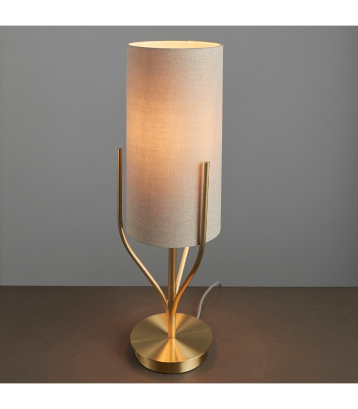 Fraser Base & Shade Table Lamp Satin Brass Plate-5
