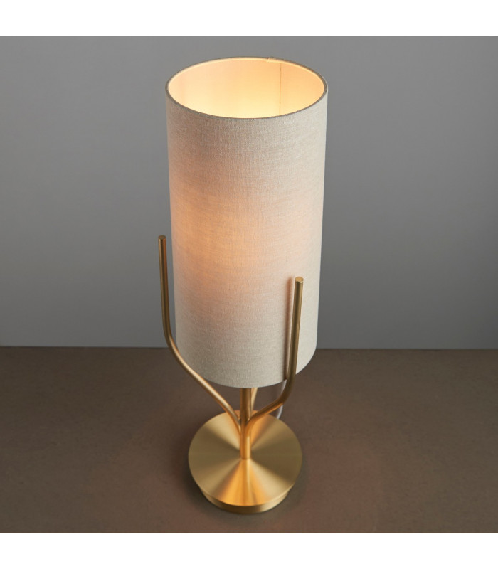 Fraser Base & Shade Table Lamp Satin Brass Plate-6