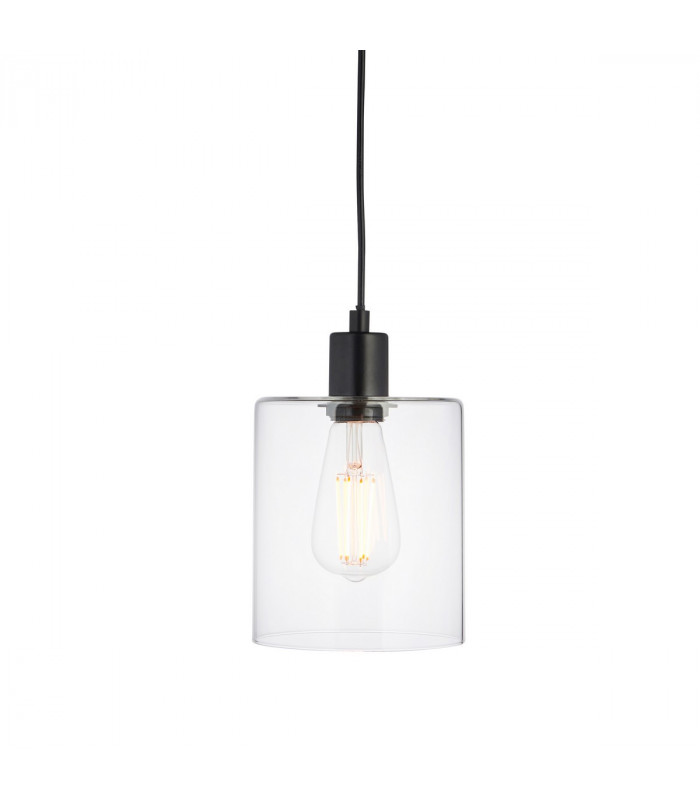 Toledo Single Pendant Light Matt Black