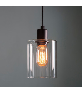 Toledo Single Pendant Light Matt Black-1