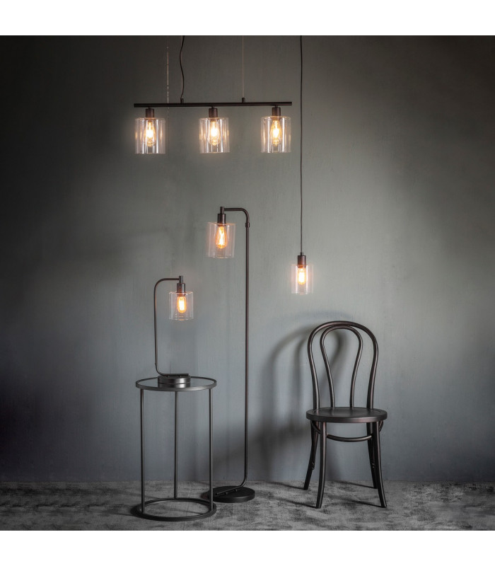 Toledo Single Pendant Light Matt Black-6