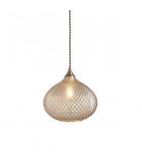 Livia Single Pendant Light Champagne Glass