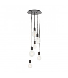 Studio Modern Industrial Cluster Pendant Matt Black