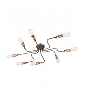 Hal Large Industrial Style Multi Arm Flush Light
