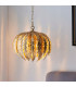 Delphine Decorative Gold Layered Leaf Ceiling Pendant Light-3