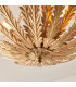 Delphine Decorative Gold Layered Leaf Semi Flush Ceiling Light-4