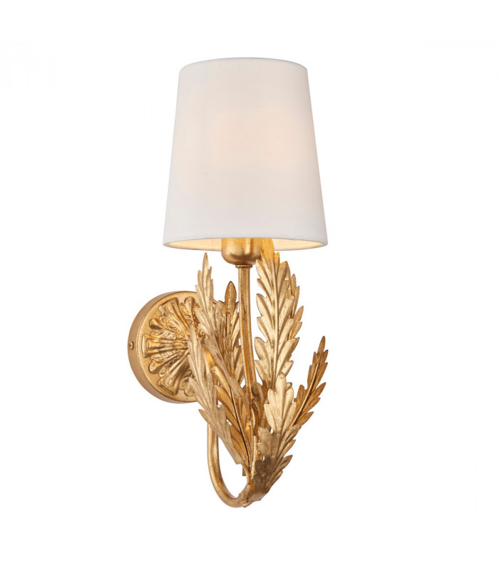 Delphine Decorative Gold Layered Leaf Wall Lamp