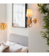 Delphine Decorative Gold Layered Leaf Wall Lamp-3
