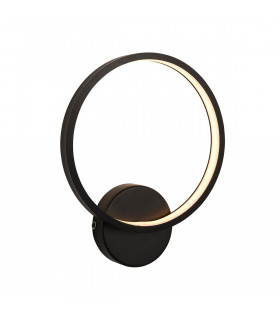 Kieron Designer Integrated LED Ring Light Textured Black