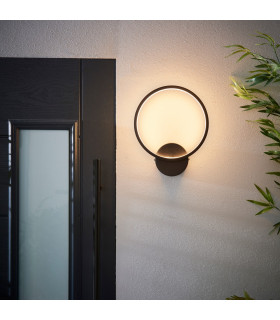 Kieron Designer Integrated LED Ring Light Textured Black-1