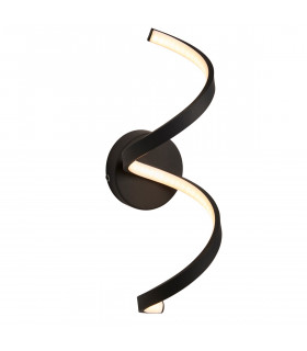 Astral Modern Integrated LED Bathroom Wall Light Textured Black