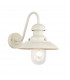 Hereford Traditional Outdoor Dome Wall Light Gloss Stone Painted Finish Glass Shade