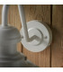 Hereford Traditional Outdoor Dome Wall Light Gloss Stone Painted Finish Glass Shade-5