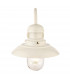 Hereford Traditional Outdoor Dome Wall Light Gloss Stone Painted Finish Glass Shade-6