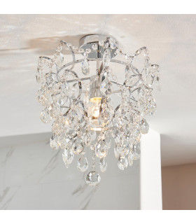 Alisona Elegant Decorative Bathroom Semi Flush Chandelier Chrome Plated-1