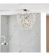 Alisona Elegant Decorative Bathroom Semi Flush Chandelier Chrome Plated-2
