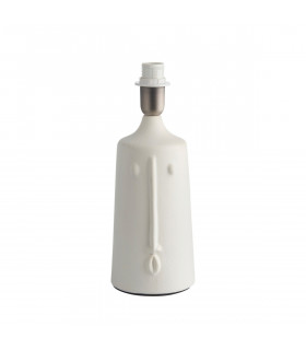 Mr Matt white Ceramic Table Lamp Base Only