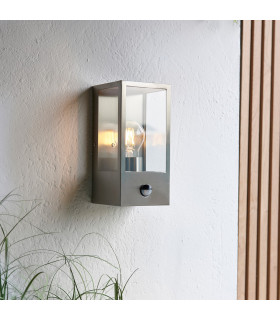 Oxford Timeless Classic Wall Lantern Brushed Stainless Steel-1
