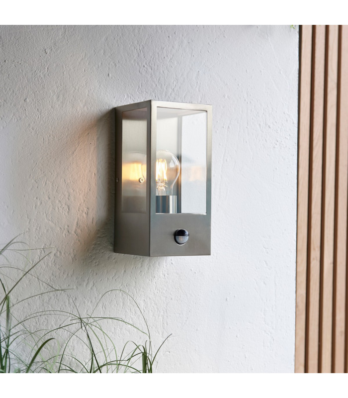 Oxford Timeless Classic Wall Lantern Brushed Stainless Steel-1