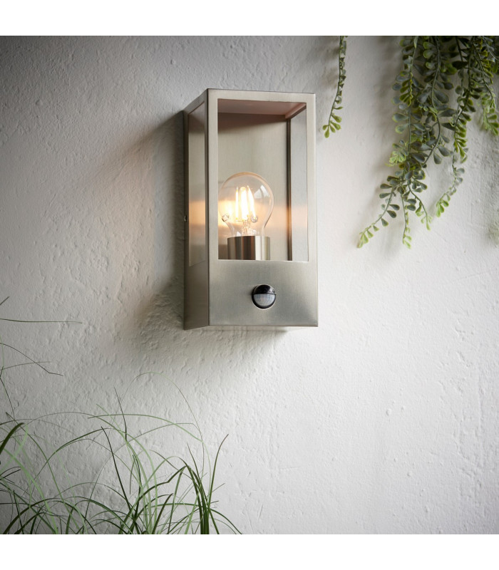 Oxford Timeless Classic Wall Lantern Brushed Stainless Steel-2