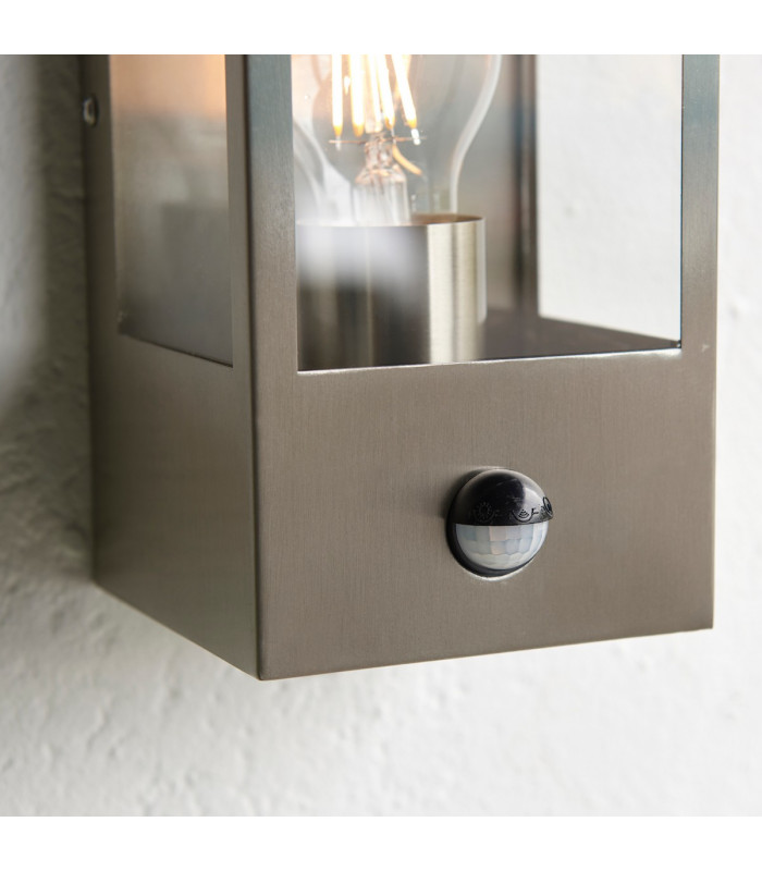Oxford Timeless Classic Wall Lantern Brushed Stainless Steel-4