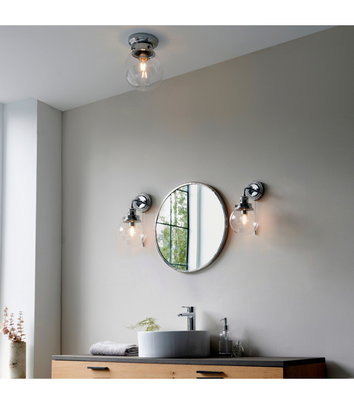Cheswick Semi Flush Ceiling Light Chrome-2