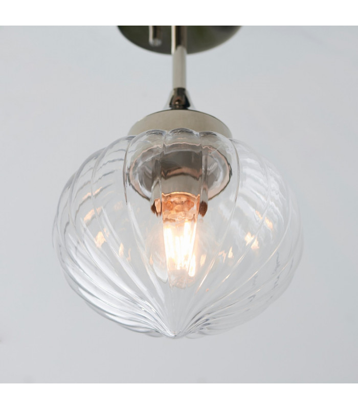 Addington Classic Semi Flush Ceiling Pendant Light Polished Nickel-4