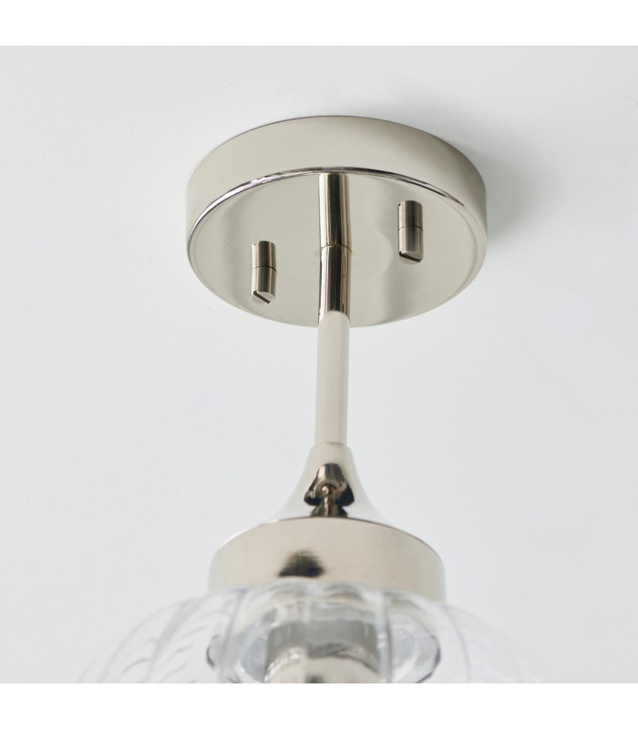 Addington Classic Semi Flush Ceiling Pendant Light Polished Nickel-5
