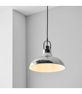 Crofton Dome Ceiling Pendant Light Polished Nickel-1