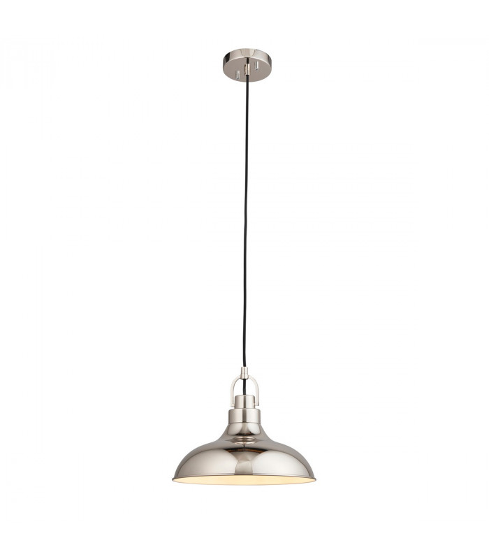 Crofton Dome Ceiling Pendant Light Polished Nickel-6