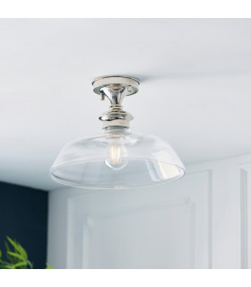 Barford Semi Flush Ceiling Pendant Light Polished Nickel-1