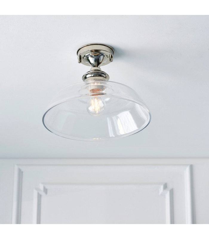 Barford Semi Flush Ceiling Pendant Light Polished Nickel-3