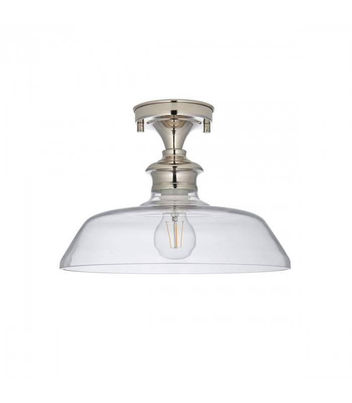 Barford Semi Flush Ceiling Pendant Light Polished Nickel-6