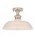 Barford Semi Flush Ceiling Pendant Light Polished Nickel