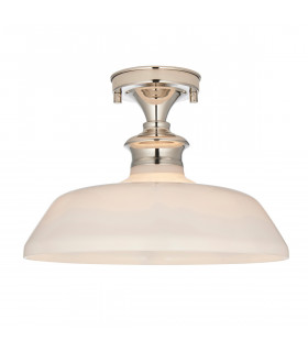 Barford Semi Flush Ceiling Pendant Light Polished Nickel