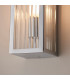Newham Outdoor Contemporary 2 Light Wall Lamp Chrome-5