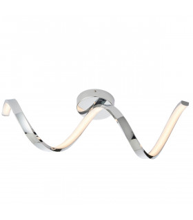 Astral Modern Integrated LED Bathroom Semi Flush Light Chrome