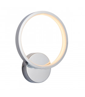 Radius Modern Designer Round LED Wall Light Chrome