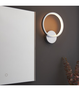 Radius Modern Designer Round LED Wall Light Chrome-1
