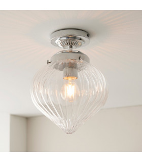 Cheston Semi Flush Ceiling Light Chrome-1