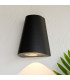 Helm Modern Outdoor Integrated LED Down Wall Light Textured Black Finish-1