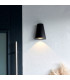 Helm Modern Outdoor Integrated LED Down Wall Light Textured Black Finish-3