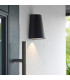 Helm Modern Outdoor Integrated LED Down Wall Light Textured Black Finish-5